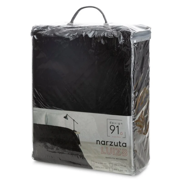 NARZUTA D91 LUIZ 8 170 X 210 CM CZARNY