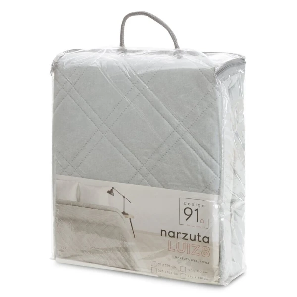 NARZUTA D91 LUIZ 8 220 X 240 CM SREBRNY