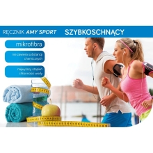 RĘCZNIK AMY (07) 50 X 90 CM JASNOTURKUSOWY