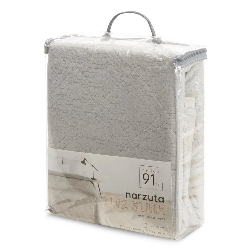 NARZUTA D91 LUIZ 220 X 240 CM SREBRNY