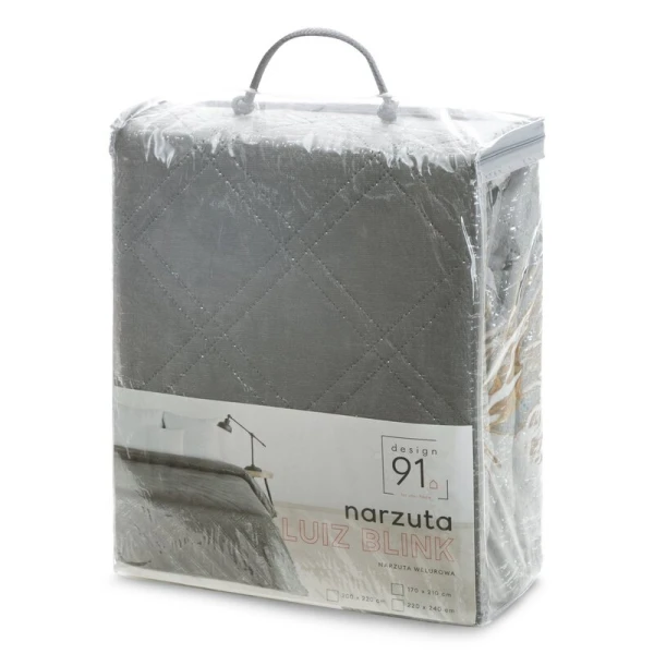 NARZUTA D91 LUIZ 220 X 240 CM STALOWY