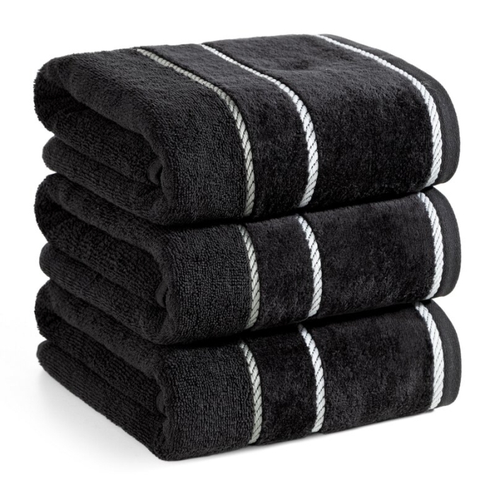 RĘCZNIK NEL (10) 50 X 90 CM CZARNY RĘCZNIK NEL (10) 50 X 90 CM CZARNY