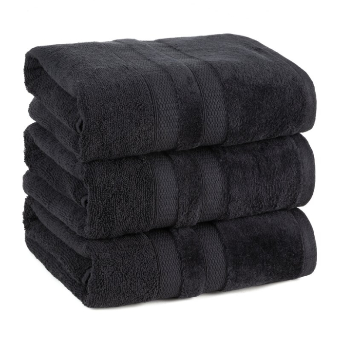 RĘCZNIK PORTO (12) 30 X 50 CM CZARNY