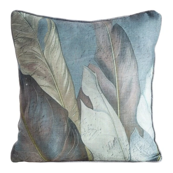 POSZEWKA LEN 38 45 X 45 CM NIEBIESKI