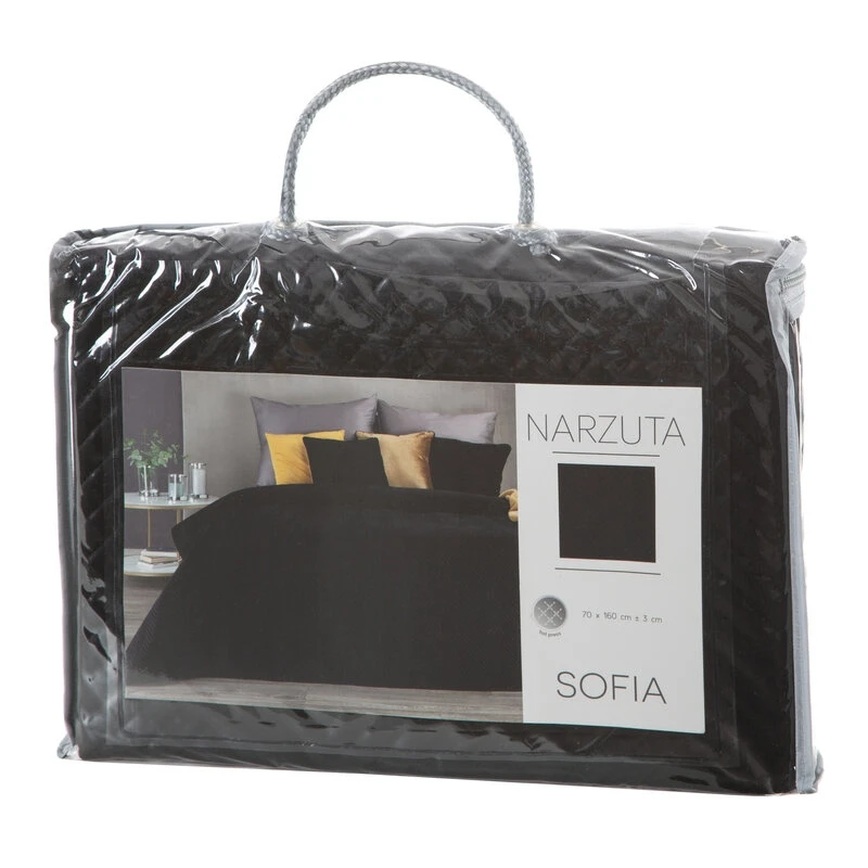 NARZUTA SOFIA 70 X 160 CM CZARNY