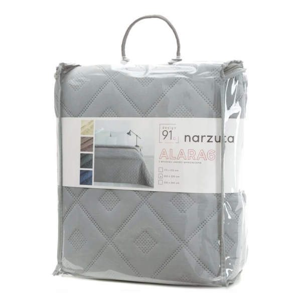 NARZUTA D91 ALARA6 200 X 220 CM SREBRNY