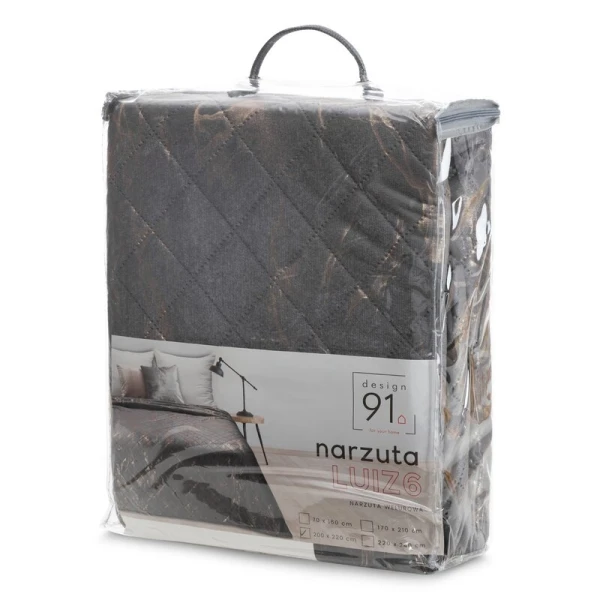 NARZUTA D91 LUIZ 6 200 X 220 CM STALOWY