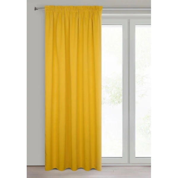 ZASŁONA GOTOWA D91 PARISA NA TAŚMIE 140 X 270 CM MUSZTARDO