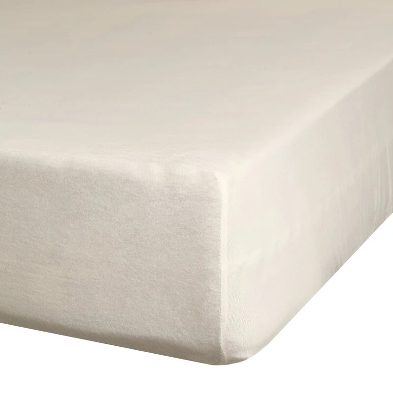 PRZEŚCIERADŁO Z GUMKĄ JERSEY D91 90 X 200 X 25 CM BEŻOWY