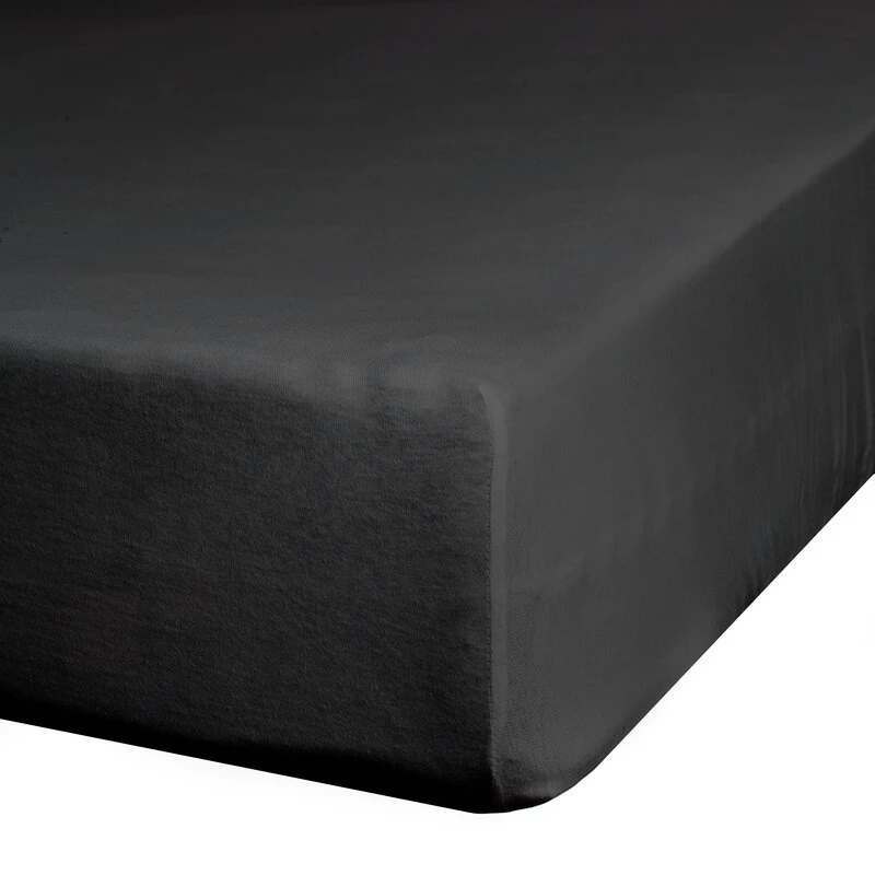 PRZEŚCIERADŁO Z GUMKĄ JERSEY D91 180 X 200 X 30 CM CZARNY