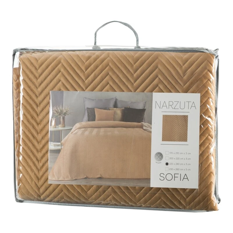 NARZUTA SOFIA 200 X 220 CM MIODOWY