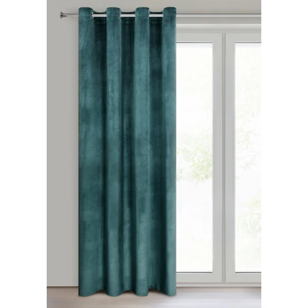 ZASŁONA GOTOWA D91 ROSA 140 X 250 CM CIEMNOTURKUSOWY