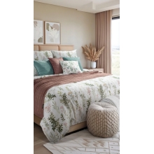 KOMPLET POŚCIELI BAWEŁNIANEJ VANESS 220 X 200 CM BIAŁY