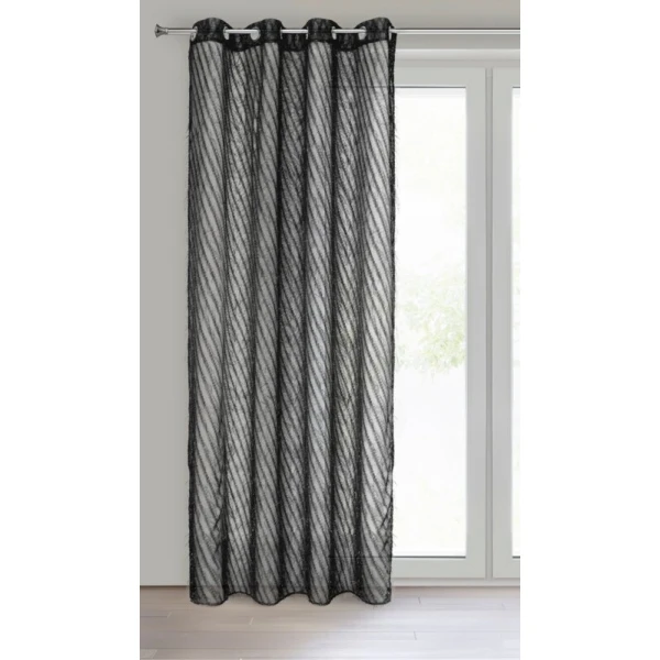 ZASŁONA GOTOWA LAUREL 140 X 250 CM CZARNY