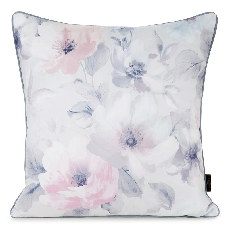 POSZEWKA VELVET 153 45 X 45 CM KREMOWY