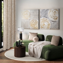 POSZEWKA GAJA 1 45 X 45 CM CIEMNOBEŻOWY