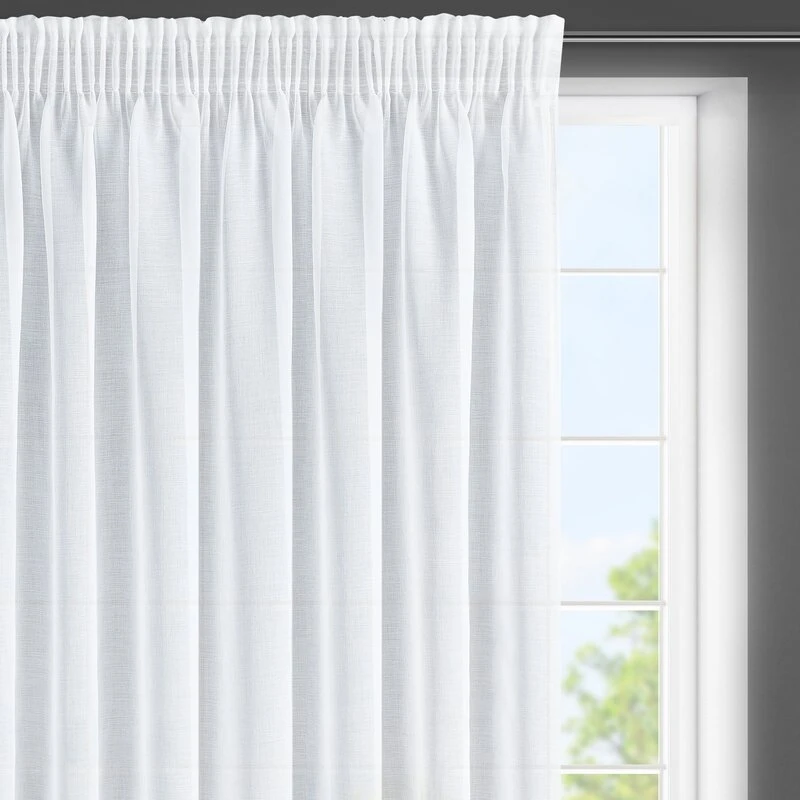 FIRANA GOTOWA LANA NA TAŚMIE 350 X 150 CM BIAŁY