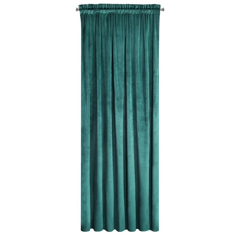 ZASŁONA GOTOWA D91 ROSA NA TAŚMIE 135 X 300 CM CIEMNOTURKU