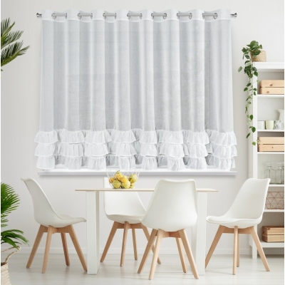 FIRANA GOTOWA DANI 2 300 X 150 CM BIAŁY