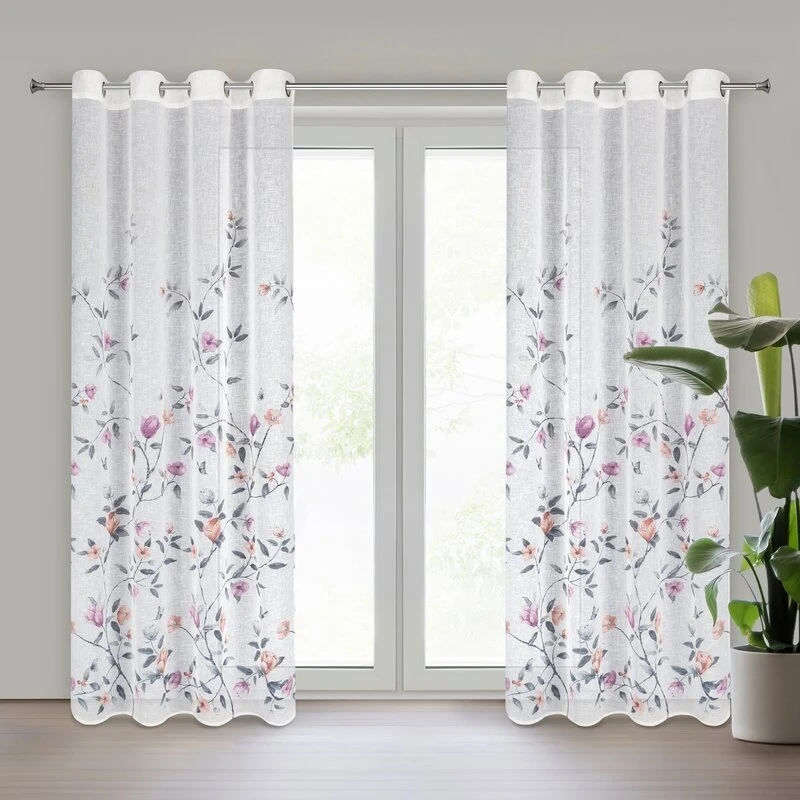 ZASŁONA GOTOWA ANTEA 140 X 250 CM BIAŁY
