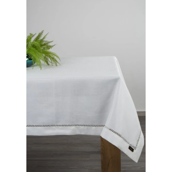 OBRUS EMILY 145 X 300 CM BIAŁY