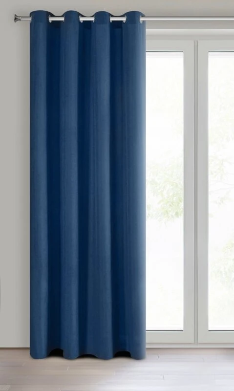 ZASŁONA GOTOWA RITA 140 X 250 CM CIEMNONIEBIESKI