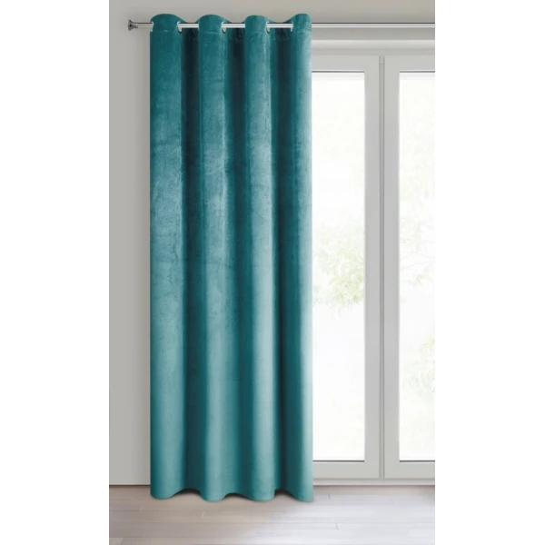ZASŁONA GOTOWA PIERRE 140 X 250 CM TURKUSOWY