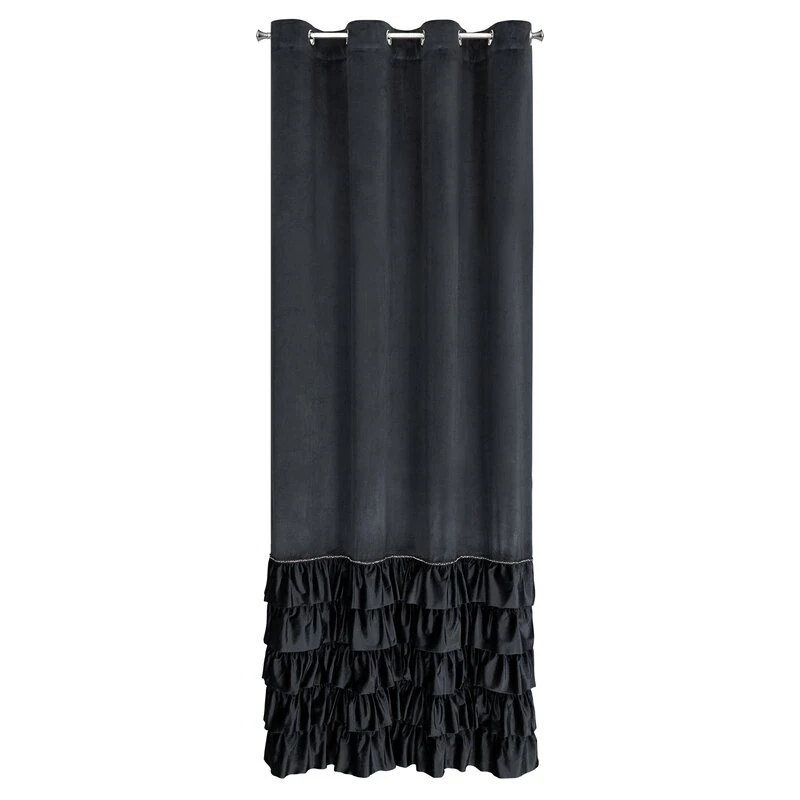 ZASŁONA GOTOWA CARLI 140 X 250 CM CZARNY