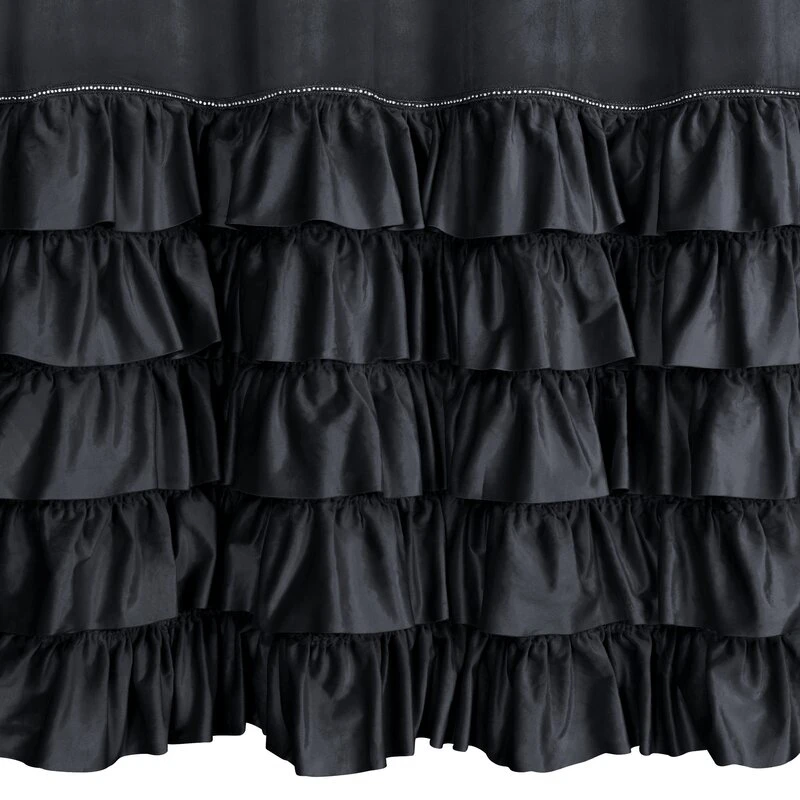 ZASŁONA GOTOWA CARLI 140 X 250 CM CZARNY