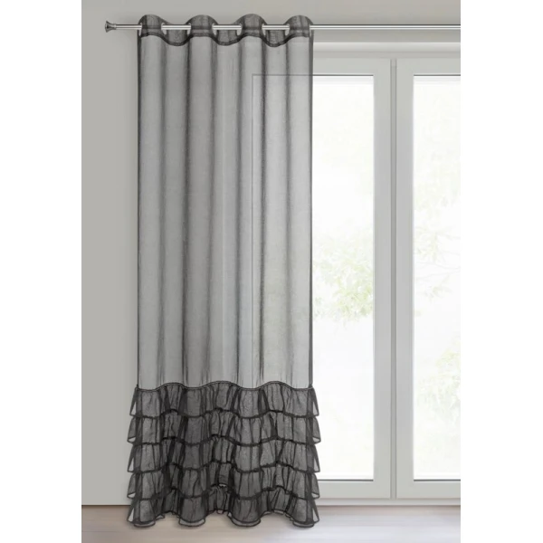 FIRANA GOTOWA CARLI 140 X 250 CM CZARNY