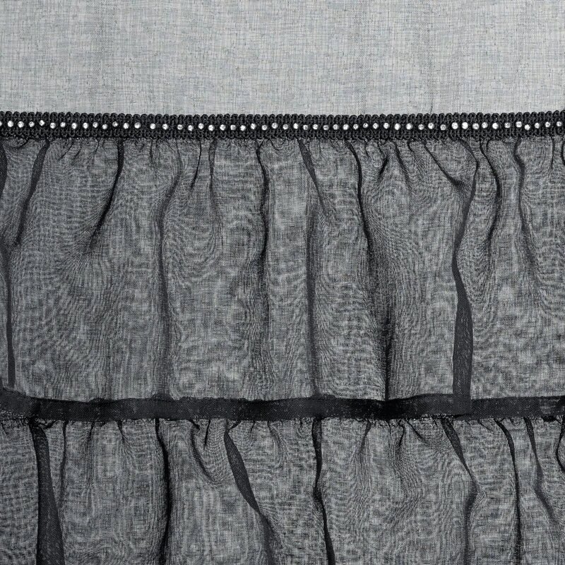 FIRANA GOTOWA CARLI 140 X 250 CM CZARNY