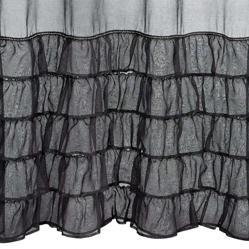 FIRANA GOTOWA CARLI NA TAŚMIE 140 X 270 CM CZARNY
