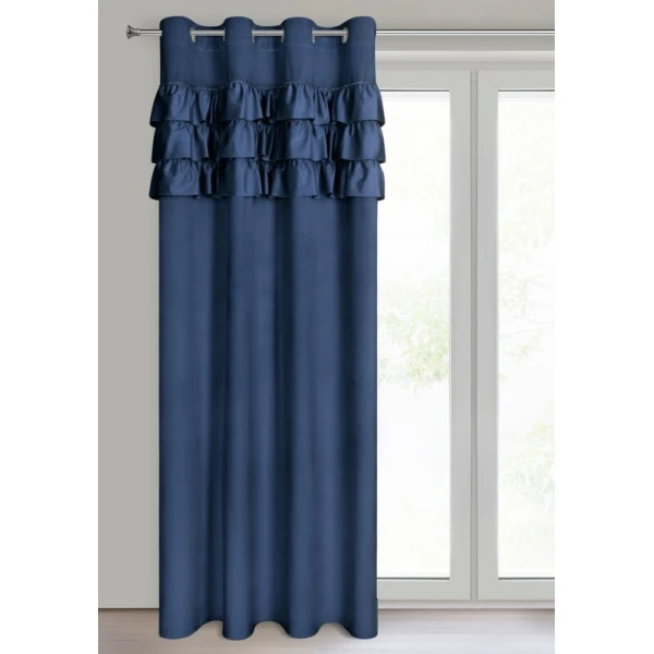 ZASŁONA GOTOWA SAMI 140 X 250 CM GRANATOWY