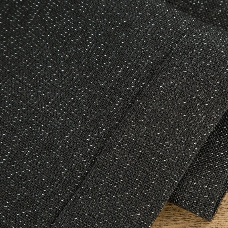OBRUS STELLA 1 40 X 180 CM CZARNY