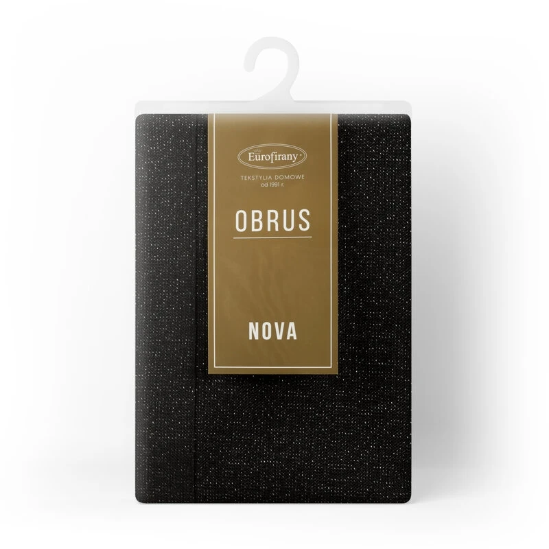 OBRUS STELLA 1 145 X 260 CM CZARNY