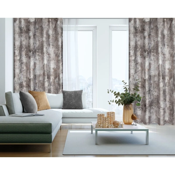 ZASŁONA GOTOWA ESTER 140 X 250 CM STALOWY