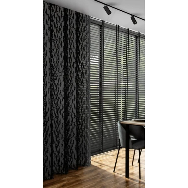 ZASŁONA GOTOWA VICTORIA 140 X 250 CM CZARNY