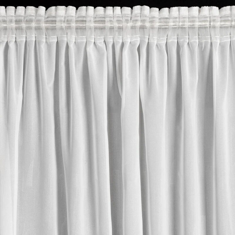 FIRANA GOTOWA ILARIA NA TAŚMIE 140 X 270 CM BIAŁY