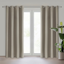 ZASŁONA GOTOWA NERISA 140 X 250 CM CIEMNOBEŻOWY ZASŁONA GOTOWA NERISA 140 X 250 CM CIEMNOBEŻOWY