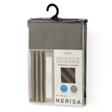 ZASŁONA GOTOWA NERISA 140 X 250 CM CIEMNOBEŻOWY ZASŁONA GOTOWA NERISA 140 X 250 CM CIEMNOBEŻOWY