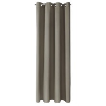 ZASŁONA GOTOWA NERISA 140 X 250 CM CIEMNOBEŻOWY ZASŁONA GOTOWA NERISA 140 X 250 CM CIEMNOBEŻOWY