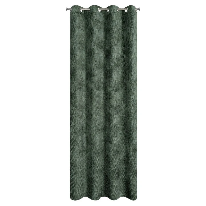 ZASŁONA GOTOWA ALETA 135 X 250 CM CIEMNOZIELONY