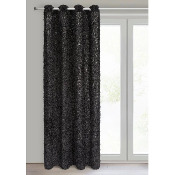 ZASŁONA GOTOWA MARION 1 140 X 250 CM CZARNY