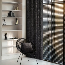 ZASŁONA GOTOWA MARION 1 140 X 250 CM CZARNY