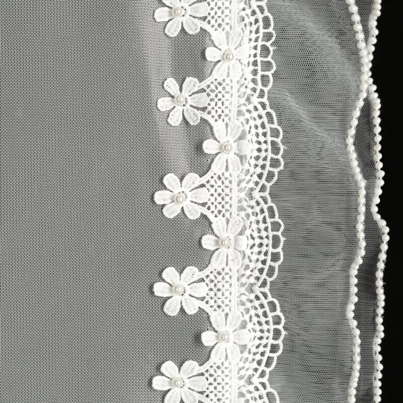 FIRANA GOTOWA LARISA NA TAŚMIE 140 X 270 CM BIAŁY