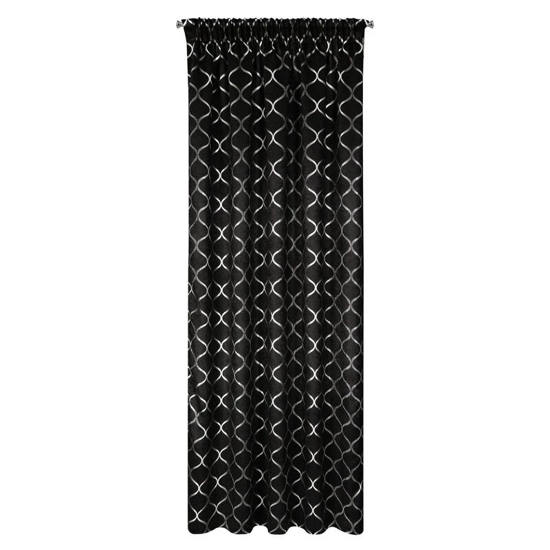 ZASŁONA GOTOWA MILI NA TAŚMIE 140 X 270 CM CZARNY