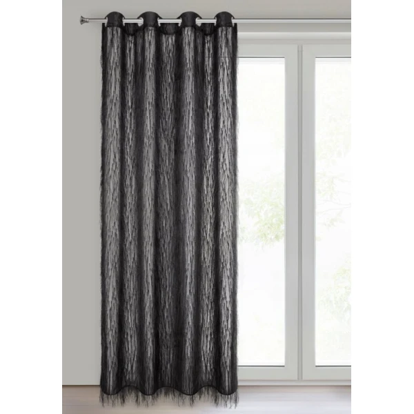 ZASŁONA GOTOWA AURORA 140 X 250 CM CZARNY