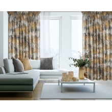 ZASŁONA GOTOWA TINA NA TAŚMIE 140 X 270 CM MUSZTARDOWY
