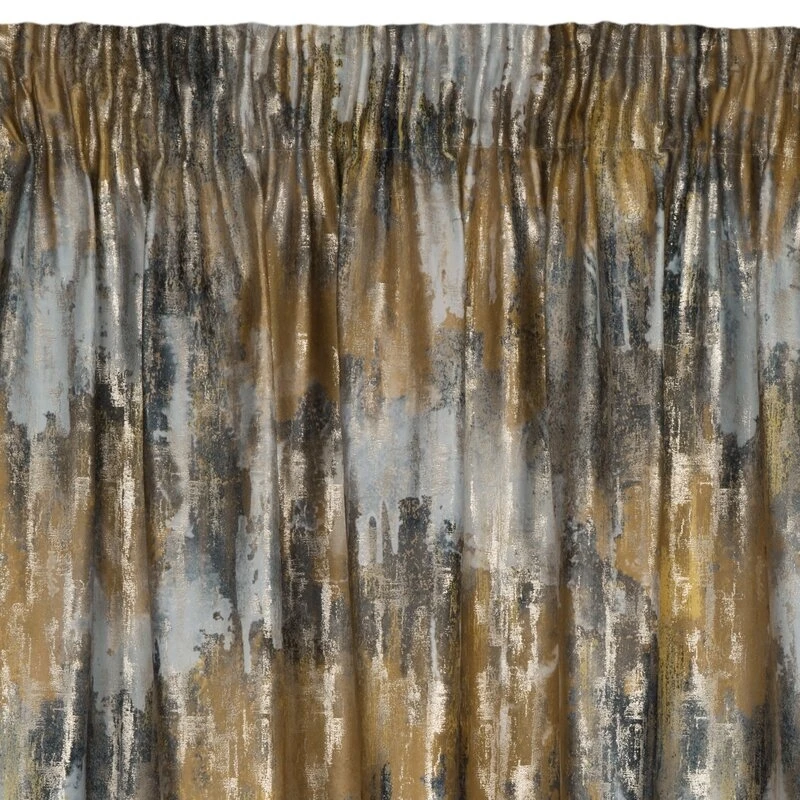 ZASŁONA GOTOWA TINA NA TAŚMIE 140 X 270 CM MUSZTARDOWY