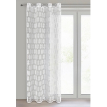 FIRANA GOTOWA ROZI 140 X 250 CM BIAŁY